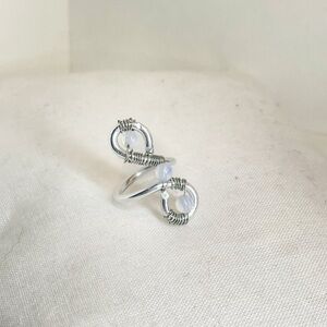 Elegant Silver Wire Wrapped Ring